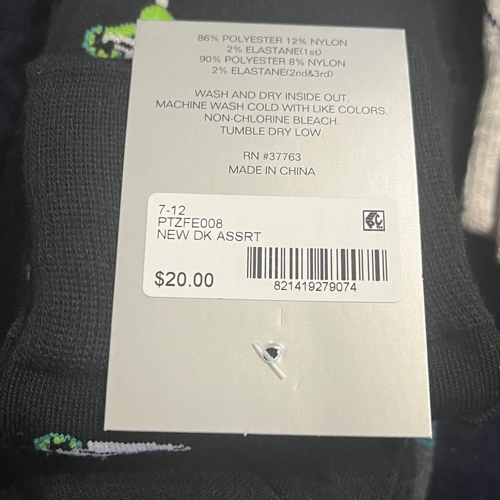 Perry Ellis Men's Socks - Blue, Black, Green, and Gray